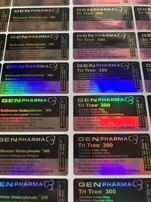 Tren Tri 300 etiquetas de medicamentos pegatinas etiquetas del vial de 10 ml personalizadas