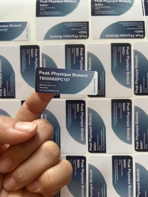 NAD+500 Y NAD+250 Etiquetas del vial de 10 ml Etiquetas del vial de vidrio para inyección subcutánea