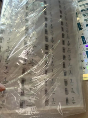 Adhesivo para péptidos de timosina alfa-1 2 ml Etiquetas de botellas autoadhesivas para péptidos