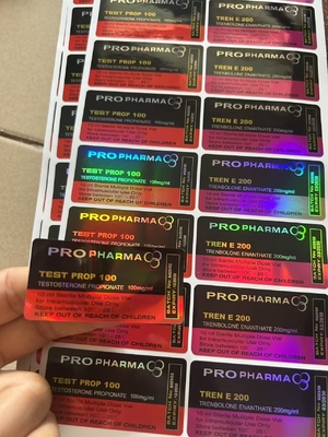Propionato de Testo 100 mg Holograma láser 10 ml Vial de vidrio