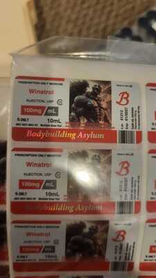 Etiquetas de viales de L-CARNITINA 500mg/ml 30ml con logotipo y diseño personalizados