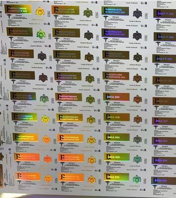 Hcg 1000iu Laser Materail PET Peptide Vial LabelsLABELS