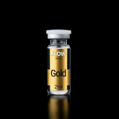 KLOW mix Gold logo with black background 2ml vial labels self adhesive labels
