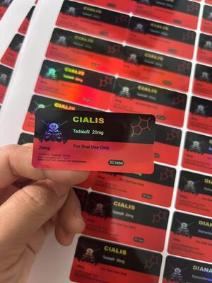 Etiquetas láser para viales de 2 ml de Pegmgf 5mg Pharmaceuticals Anabolic