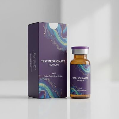 Pruebe las etiquetas y cajas de frascos de 10 ml de diseño personalizado Fusion de propionato de 100 mg