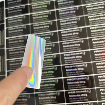 SS-31 50mg Peptide Bottle Labels stickers