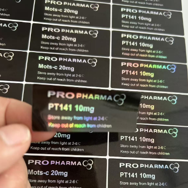 SS-31 50mg Peptide Bottle Labels stickers