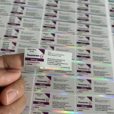 Glow 70  Hologram Shinny Effect Labels Stickers For 3ml Peptide Vials