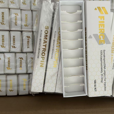 Tamaños personalizados Envases de péptidos de acabado brillante e impermeable Caja para 10 envases de 3 ml de polvo seco