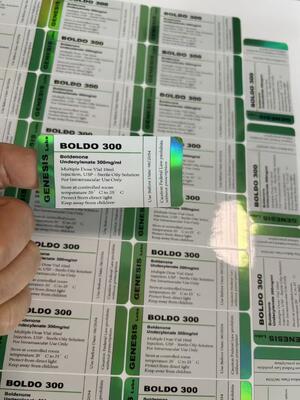 NP P 100 Finalización Efecto brillante y brillante 10 Etiquetas del vial