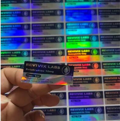 Sema10mg PET Materail Péptido autoadhesivo de 3 ml Etiquetas del vial