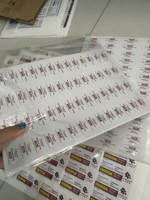 5-Amino-1mq 5mg 5x2cm Pvc Labels Stickers