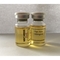Etiquetas de botella de vial de PET de color dorado para producto de enantato de tren