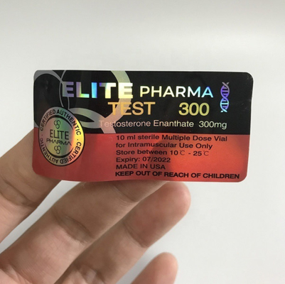Cajas de embalaje Ultra Tren 10Ml Vial Etiquetas con efecto holograma