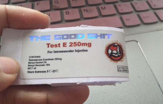 Etiquetas transparentes del frasco de la medicina 10ml, etiquetas engomadas de encargo de la botella de cristal del frasco