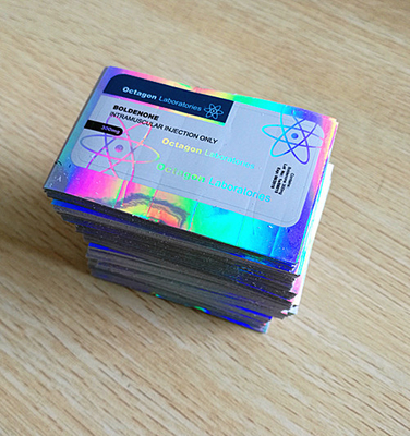 Diseño libre Vial Medicine Sticker Strong Sealing de impresión de encargo