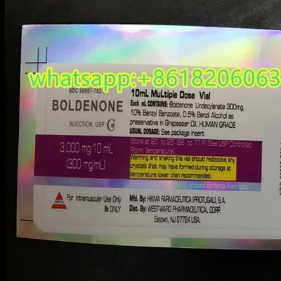 Frasco impermeable de plástico Vial Etiquetas Adhesivas Laminación mate