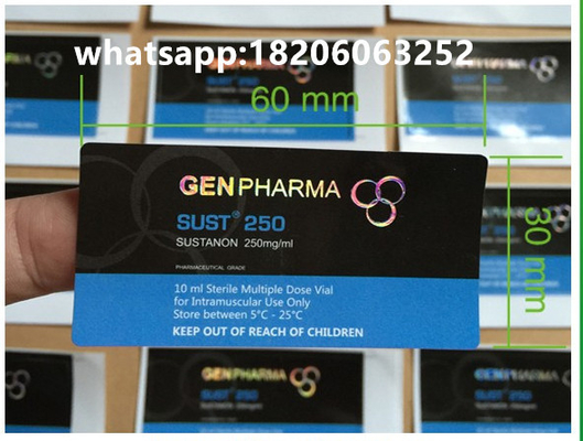 Servicio gratuito de diseño de Adobe Illustrator Adhesivo personalizado para vial de 10 ml para pequeñas empresas Adhesivos holográficos