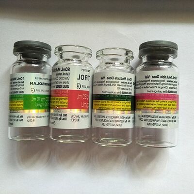 Primobolan Methenolone Enanthate vial Vial de vidrio Etiqueta láser con cajas