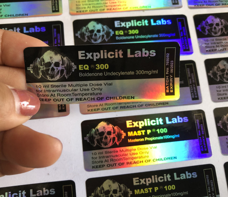 El frasco impermeable 10ml etiqueta 4C a todo color para el frasco farmacéutico