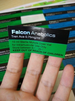 Etiqueta del frasco de medicamentos resistentes a los químicos Embalaje farmacéutico