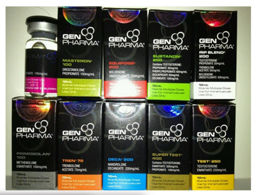 Cajas del frasco del frasco 10ml de Gen Pharma/tamaño de empaquetado de la caja de la medicina diverso