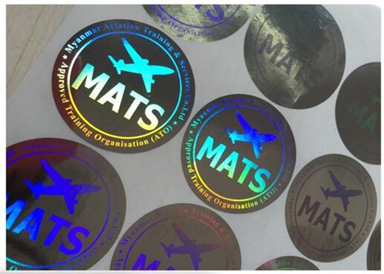 etiquetas engomadas redondas del holograma 3D/etiqueta engomada falsificada anti con números corrientes