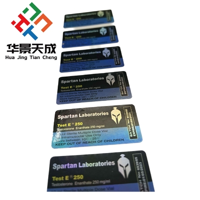 Etiquetas de frascos de vidrio de alta calidad con impresión digital a todo color espesor 2,5 mil