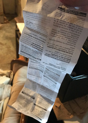 Impresión del parte movible de paquete del prospecto del papel compensado/impresión farmacéutica para la caja del frasco 10ml