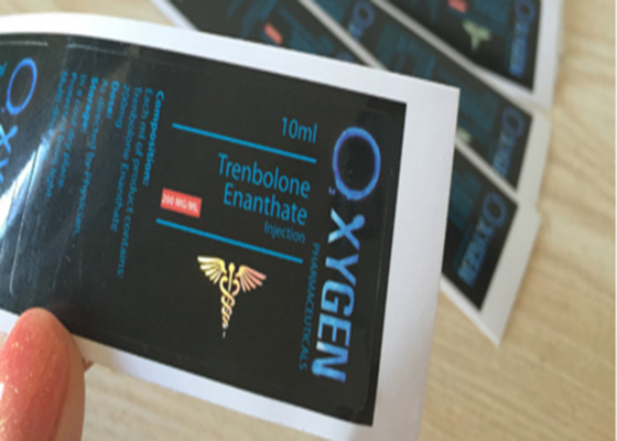 Etiqueta a todo color de la botella de la medicina de la impresión para el oxígeno tren Enanthate 200mg