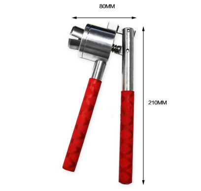 Operaciones que prensan manuales del bajo volumen del arrugador del frasco del casquillo plástico de aluminio