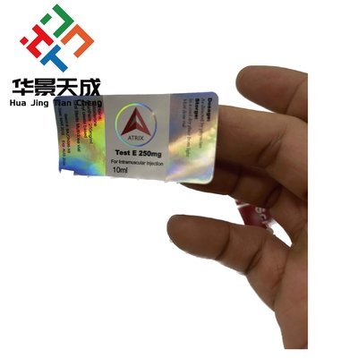 Etiquetas de botellas de vidrio en negrita de 10 ml Adhesivo anabólico para inyección farmacéutica