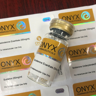 sustannon 250 Profesional de plástico 10ml Etiqueta del vial de 10ml Etiquetas de botellas para el paquete farmacéutico