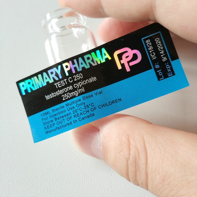 Étiquetas de vial de 10 ml de adhesivo fuerte para peptídeos para culturistas Vial de vidrio