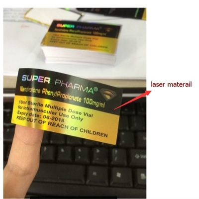 Las etiquetas de los frascos de 10 ml son impermeables.