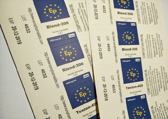 Etiquetas de la botella de la farmacia del papel de la laminación del final de Matt para el diseño del EP