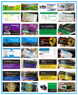 Etiquetas de frascos de vidrio brillantes de 10 ml de Immortal Labs Etiquetas de farmacia con holograma