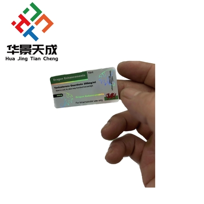 5 mg de metribolona-5 metiltrienolona aceite etiquetas de vial de esteroides hechas de papel / PET / PVC