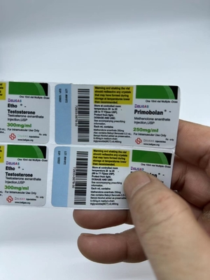 Nombre de marca personalizado Esteroides inyectables y orales 10 ml Vial Etiquetas de embalaje Adesivo farmacéutico