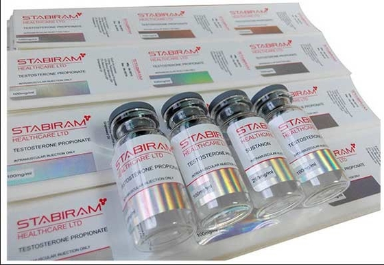 Etiquetas de vial de vinilo adhesivo fuerte de 10 ml para Tri-Tren 150 mg productos farmacéuticos 10 ml vidrio