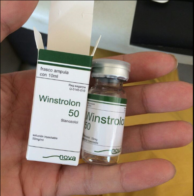 Winstrolon 50 10 ml Etiquetas y cajas de aceite para inyecciones 10 ml Vial Caja de papel Embalaje