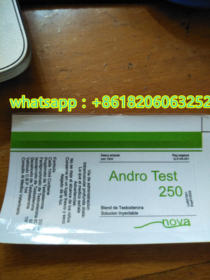 Etiquetas de los frascos de Androl Test 250 de 10 ml Etiquetas de inyección de esteroides con material de PVC de alta calidad