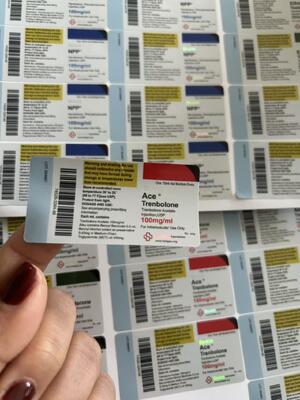 Tre acetato 100 mg 6x3 cm Adecuado para viales de vidrio de 10 ml