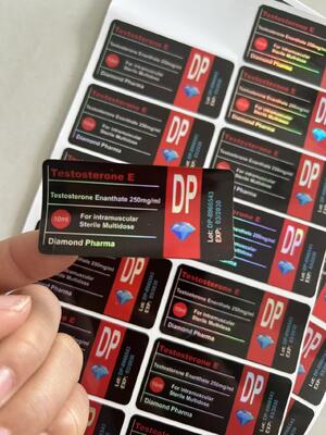 Prueba ENAN Laser Materail Marca Diamond Pharma Etiquetas del vial de 10 ml