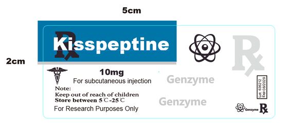 kisspeptina 10 mg etiquetas adhesivas etiquetas de vial de peptídeo de silicio PET con su propio diseño personalizado