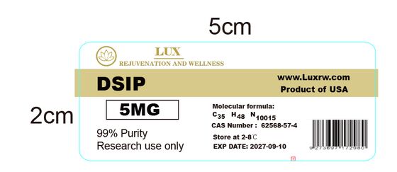 Etiquetas autoadhesivas Dsip 5mg para viales pequeños