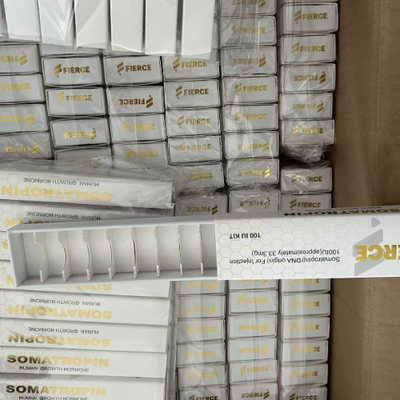 Tamaños personalizados Envases de péptidos de acabado brillante e impermeable Caja para 10 envases de 3 ml de polvo seco