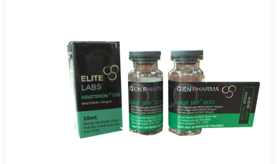 Etiquetas y cajas de cristal del frasco del holograma del nombre de Deca para el diseño de la GEN Pharm Popula