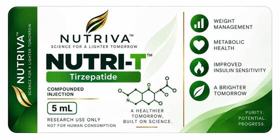 Etiquetas para viales de péptidos Tirze patide 5mg PVC 3ml