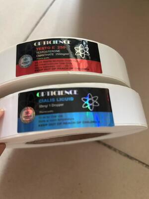 Cialis 20mg Hologram materail labels stickers in rolls